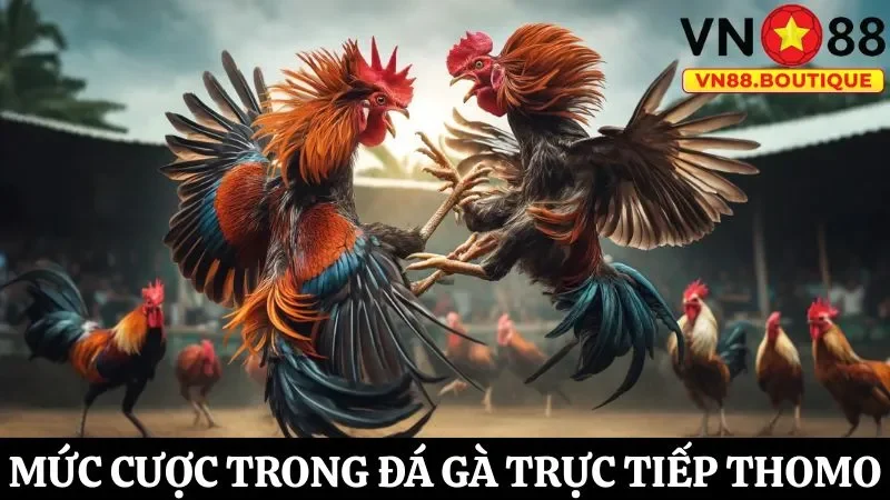 Các mức đặt cược phổ biến của hình thức trực tiếp đá gà Thomo 